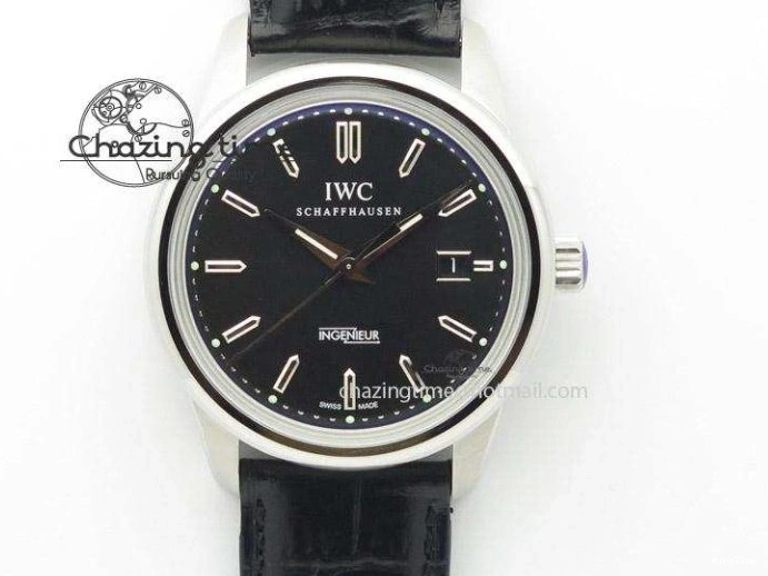MIROTIME 0825 Fashionable Mark XVIII IW327002 V6F Best Edition White Dial On Black Leather Strap A 7312